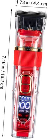 Набір для стрижки тварин Toyvian: бездротовий тример, тихий, миється, з акумулятором та індикатором заряду (для собак та котів)