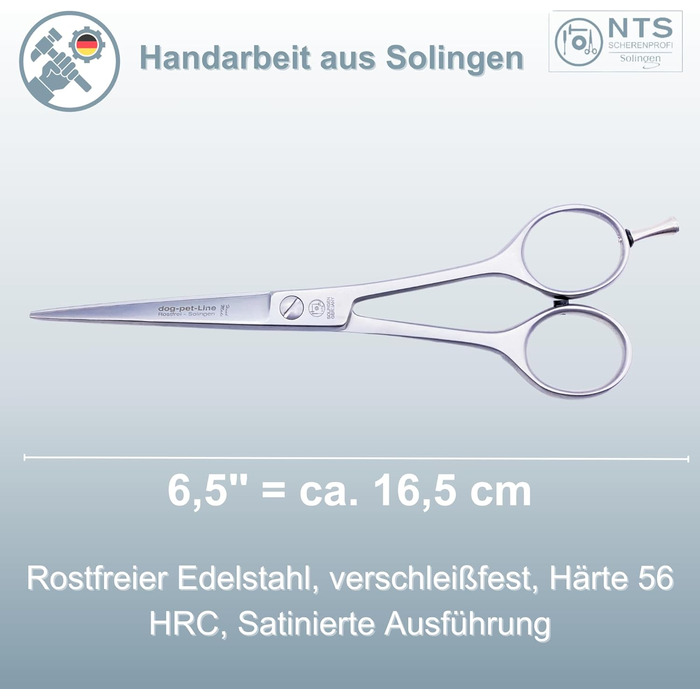 Преміум ножиці для собак, ножиці для худоби, ножиці для шерсті, ножиці для гриви, 6.0' - 9.0' (15-23 см), нержавіюча сталь, Solingen Germany