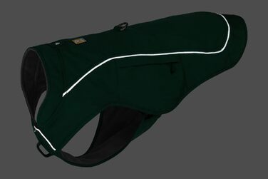 RUFFWEAR Overcoat Fuse – комбінований утеплений жилет і шлея для собак, з флісовою підкладкою, розмір S, зелений