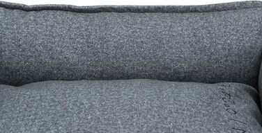 TRIXIE міцне та якісне ліжко для собак BE NORDIC Föhr Soft, прямокутне, 100×80 см, сіре
