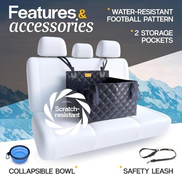 PETPROVED Клітка-кошик для собак у машину - Водонепроникний, середній розмір, 21 кг, 58x58x36 см