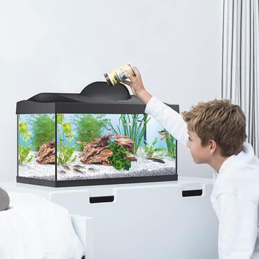 Акваріум Tetra Starter Line 54 л комплект: LED підсвітка день/ніч, внутрішній фільтр, обігрівач, корм для риб та кондиціонер для води