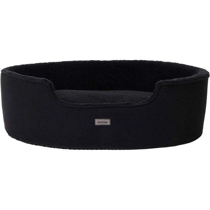 Кругле ліжко для собак та котів Lionto з водовідштовхувальним покриттям, 83x63 см