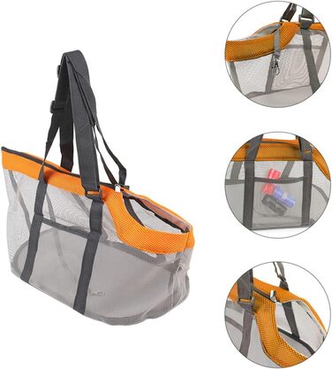 Транспортувальна сумка для собак та котів iplusmile - велика, дихаюча, з нейлону, з підкладкою та регульованим ременем