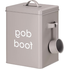 Контейнер для корму собак у вінтажному стилі з мірним стаканом та герметичними кришками