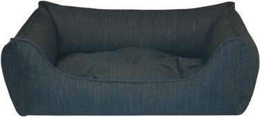 Ліжко для собак Eco Dog Erde з знімним чохлом та м'якою начинкою, що стирається, для захисту суглобів, комфортне та міцне, преміум-якість, Made in Germany, розмір XL, блакитне