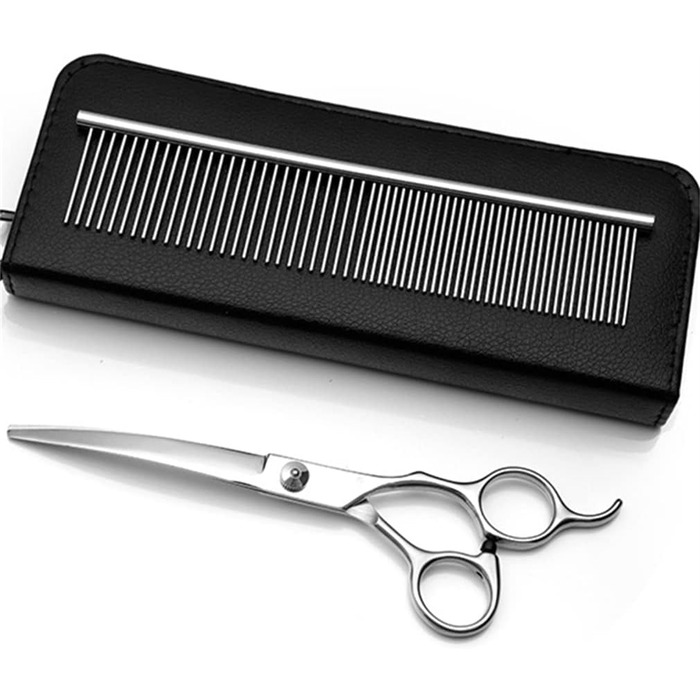 Набір професійних ножиць та гребінців для грумінгу домашніх тварин, 6.0 дюймів, нержавіюча сталь