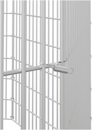 Клітка для кроликів vidaXL, 8 панелей, 54x60 см, оцинкована сталь, вольєр для домашніх тварин