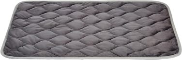 Килимок для домашніх тварин 88x58 см - теплий, енергозберігаючий, з неслизьким дном - 1 шт. сірого кольору