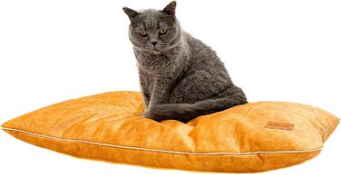 М'яке ліжко для собак середнього розміру, велюрова подушка для собак, 80x50x8 см, зелений колір