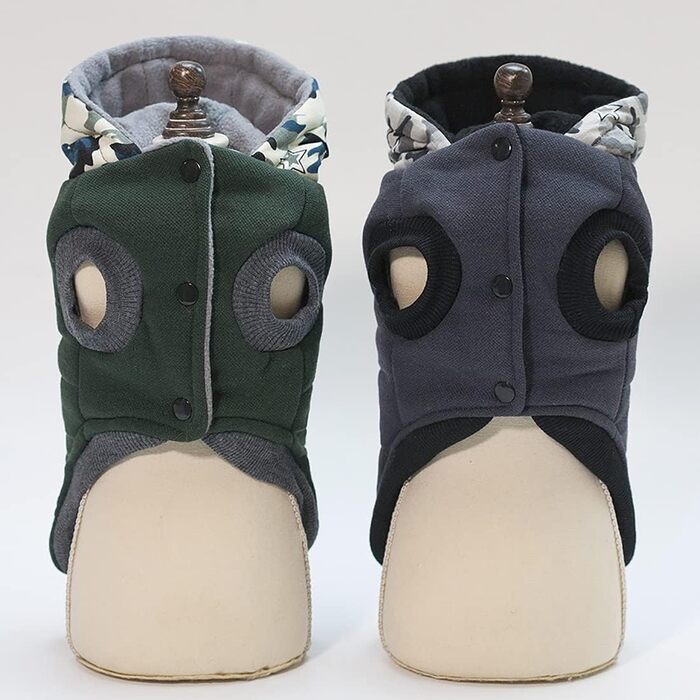 Теплий зимовий одяг для собак: куртка-худі для маленьких та середніх собак, камуфляжний колір, розмір S (обхват грудей 32 см)