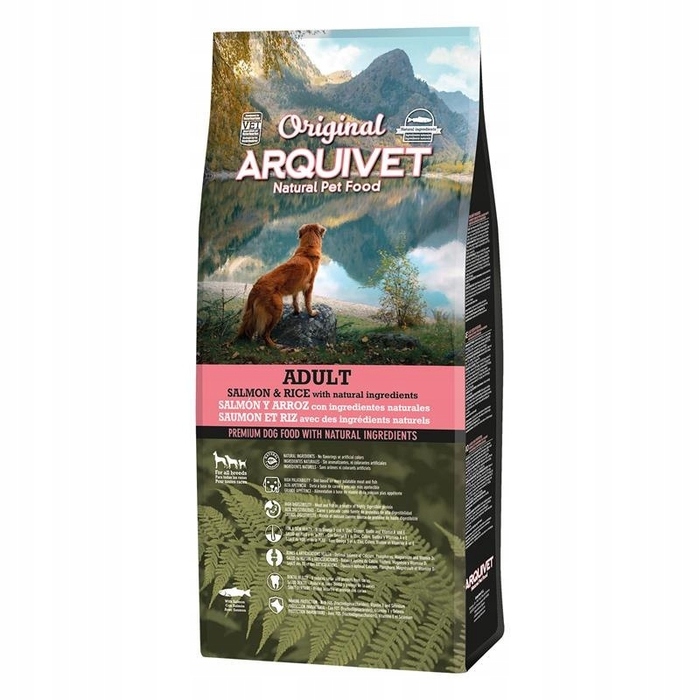 Сухий корм Arquivet Original Лосось із рисом, 12 кг
