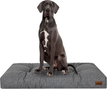 Ліжко для собак DOGGY, прямокутне, 130 x 100 см, антрацит [XXL]