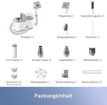 Пылесос для ухода за домашними животными Mova G1 Pro: 7-в-1, 4 уровня мощности, 11kPa, тихая работа