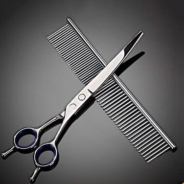 Набір ножиць для грумінгу собак та котів зі сталі, професійний