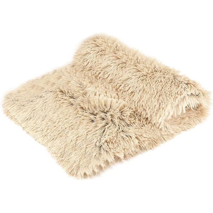 М'яка ковдра для собак та котів: флісова ковдра для домашніх тварин (XL 100 x 120 см) - бежева