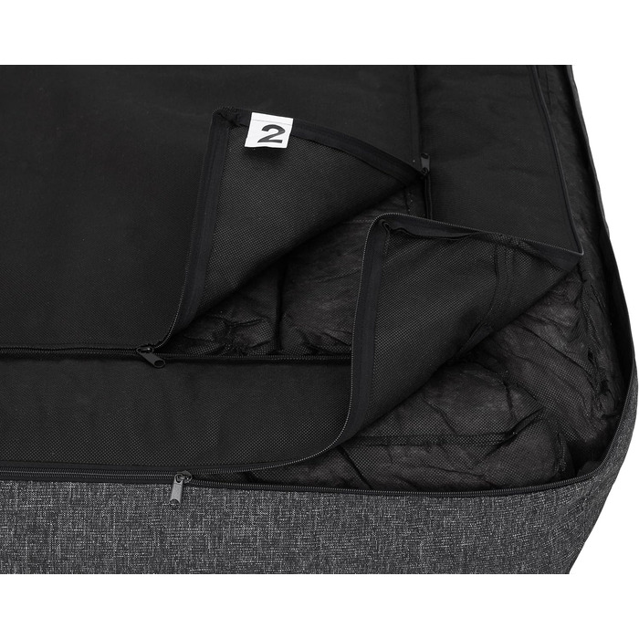 Крісло-лежанка для собак, лежанка-гніздо, м'яке ліжко для собак, 80x53 см, чорний колір, EKOLEIN