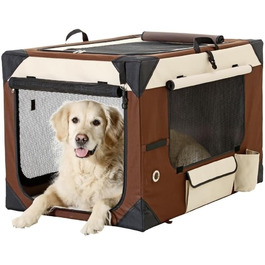 Клітка для собак Karlie Smart Top De Luxe L 106×71×69 см, бежево-коричнева