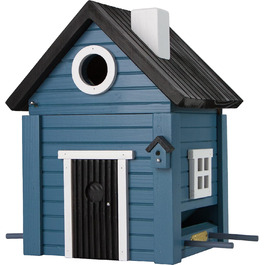 Будиночок для птахів Wildlife Garden WG118 Multiholk Blaues Haus – дерев'яна комбінована годівниця та гніздівля