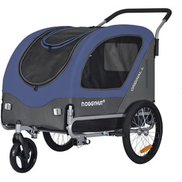 Фаррад-причіп для собак Doggyhut Tiggo 80405 (Блакитний) - 2 в 1: причіп та візок для собак до 35 кг