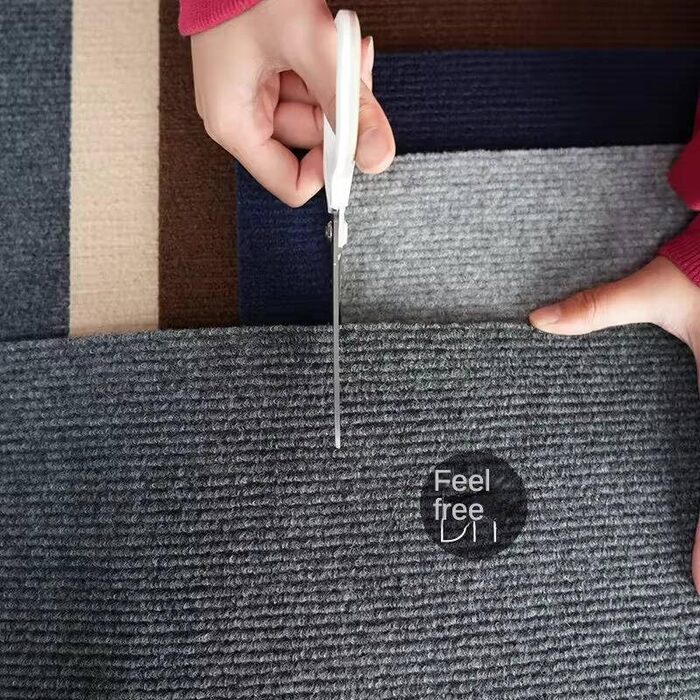 Килимок для котів з когтеточкою, самоклеючий, для захисту меблів, коричневий