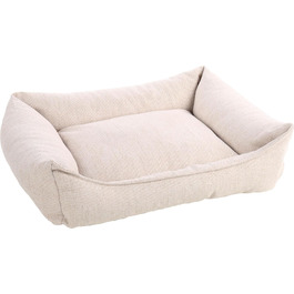Ортопедичне ліжко для собак Flamingo Baldar – прямокутне, бежеве, 80 см | Зручне місце для сну для собак! (Baldar прямокутне бежеве 80x67x22 см)