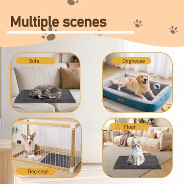 Килимок-грілка для котів та собак, регульована температура та таймер, 45*70 см