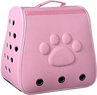 Транспортер для котів та цуценят: легка, дихаюча переноска для котів та собак (рожевий)