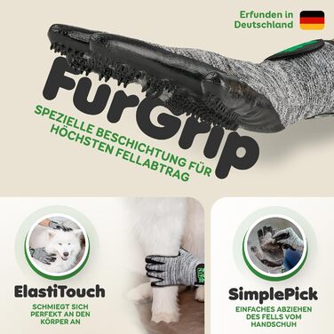 Рукавичка для грумінгу тварин DR Zoo (1 пара, розмір S) – для собак, котів та коней. Ефективне видалення шерсті, м'який дизайн з нопочками, підходить для короткої та довгої шерсті, мокрого та сухого хутра. Підходить для вузьких жіночих рук.