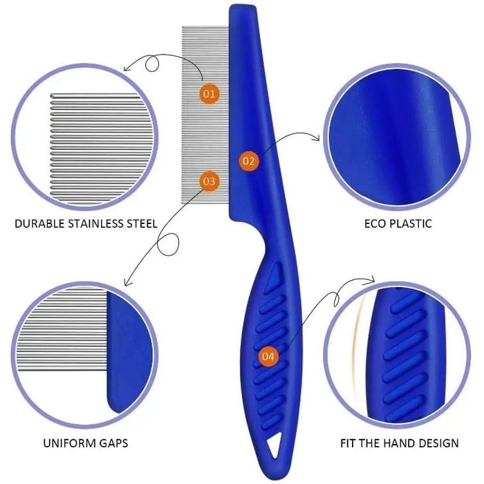 Щітка для собак, інструмент для догляду за шерстю, професійна щітка для собак (Помаранчевий)