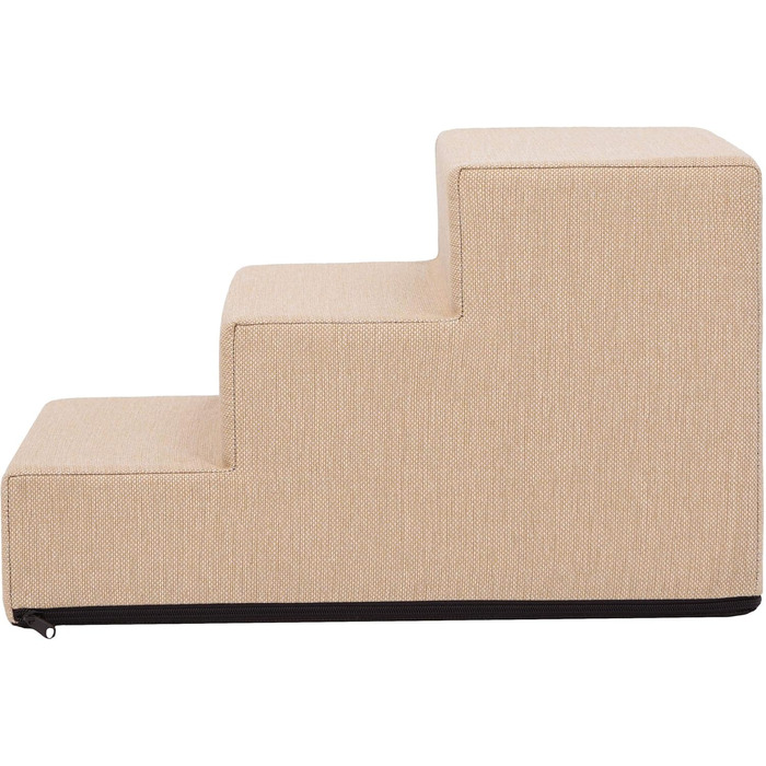 Сходинка для собак та котів Tiertreppen - пандус для маленьких собак та котів, 3 сходинки, висота 30 см, бежевий