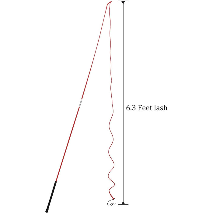 Навчальний бамбуковий жезл для собак та коней, 1,5 м та 1,8 м, роздільний (червоний)