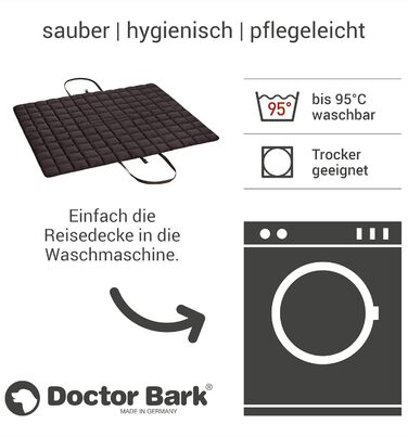 Сумка для подорожей з собакою Doctor Bark: зручна сумка-коврик для власника та улюбленця, підходить для алергіків, прання до 95°C, розміри: X-Large, колір: коричневий