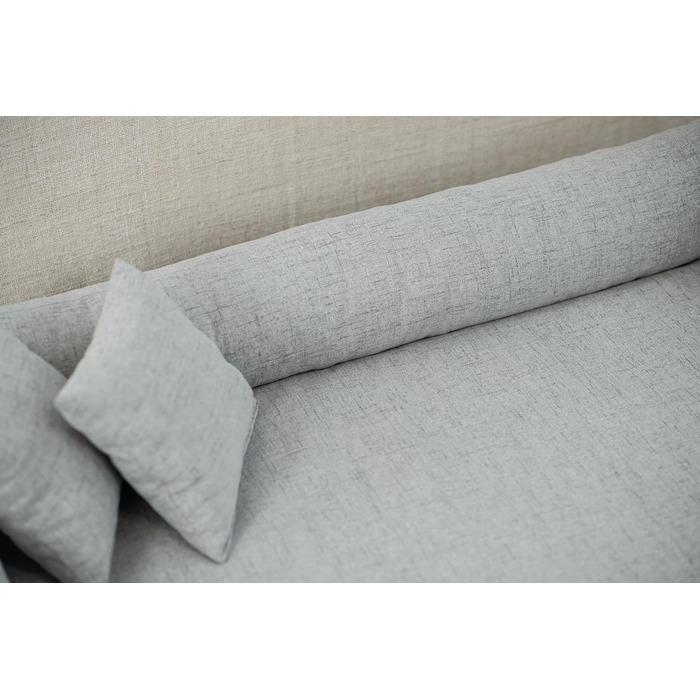 Ортопедичне ліжко для собак Bruno Grosse, середнього та малого розміру - подушка для собак, килимок для собак з тканини Aura - піна з пам'яті, м'яка, довговічна, стійка до зношування та розривів (XXL, світло-сірий)