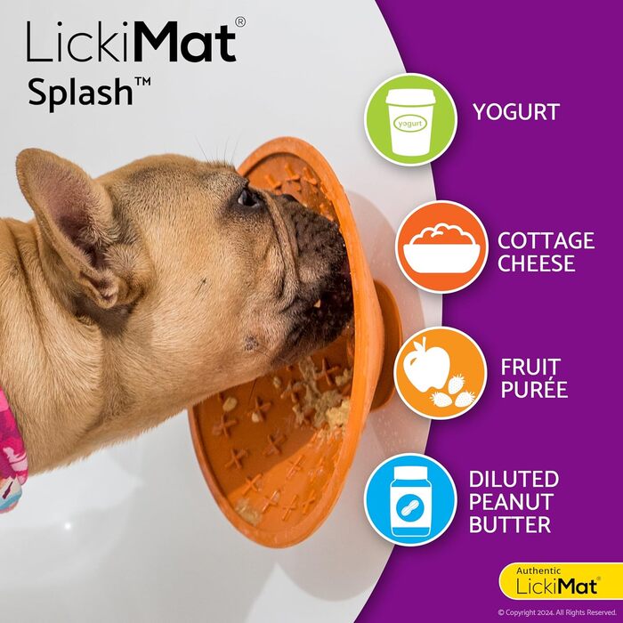 Licki Mat Splash - килимок для ласощів для собак Indus1, неоновий зелений, один розмір