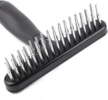 Щітка для собак, інструмент для догляду за шерстю, виведення ворсу, для здорової та доглянутої шерсті, щітка для вичісування собак (проста, з 1 рядами зубчиків)