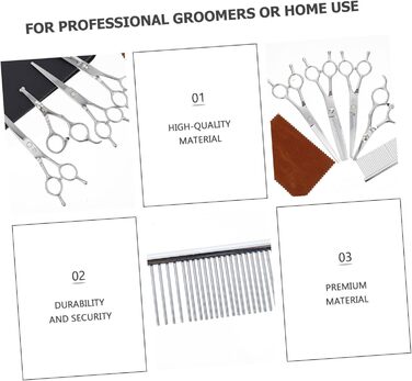 Набір для стрижки собак BESPORTBLE: професійна та домашня стрижка, нержавіюча сталь