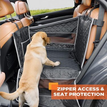 Крісло для собак Gimars - міцне, водонепроникне, для великих та середніх собак, з ременями безпеки та сітчастими вікнами