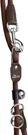 Повідок HUNTER Freestyle для ретриверів, з мотузки, з інтегрованим нашийником, міцний, водостійкий, червоний, товщина 1 см, довжина 260 см