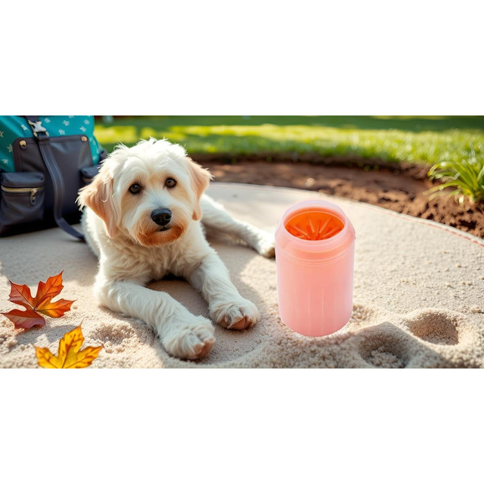 Очищувач для лап собак: великі та маленькі розміри, гігієна для подушечок лап, помаранчевий