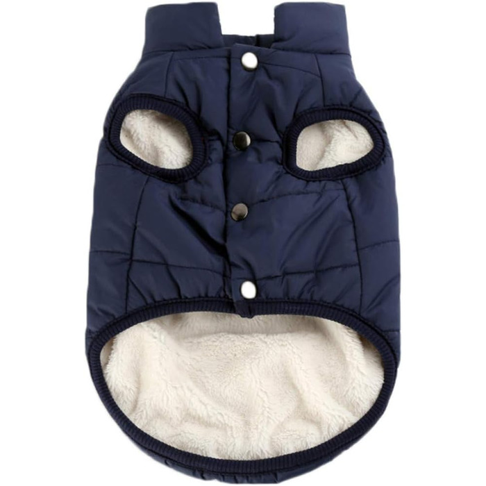 Теплий зимовий жилет для собак з флісовою підкладкою, водонепроникний, для собак XL, колір морський