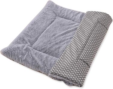 Пухнаста лежанка-мат для собак і котів PETCUTE, м'яка, сіра, 95x75x5 см, прана, для дому