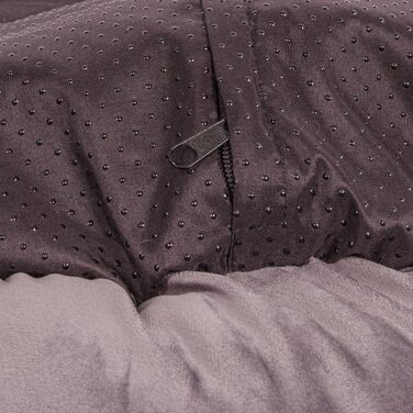 Кругле ліжко для собак Wallace & Jones Grace - зручне лежання для середніх собак | М'яке ліжко з бортиками, неслизьке | Колір коричнево-бежевий | Розмір M | 60 x 60 x 18 см