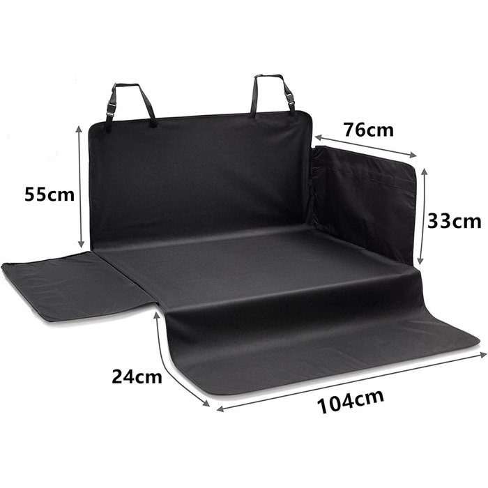 Захистне покриття для багажника авто, килимок для собак з боковим захистом, універсальний, водонепроникний, зносостійкий