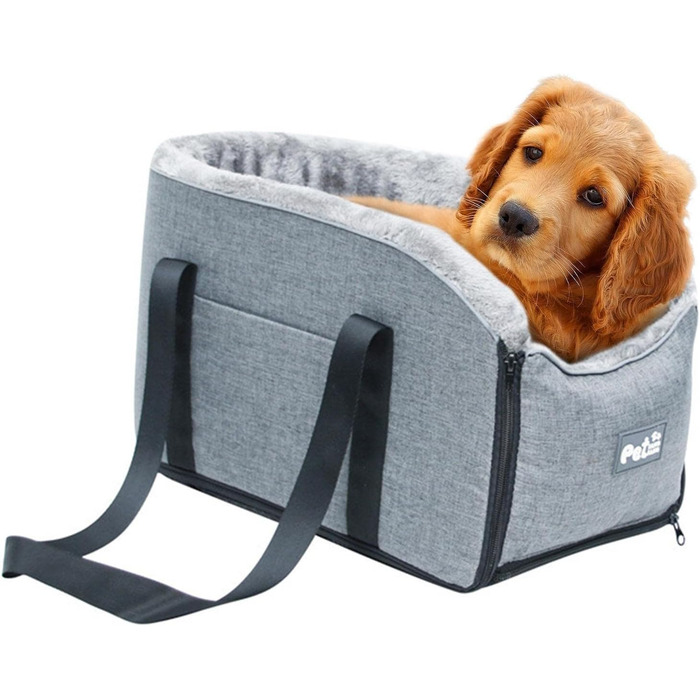 Автокрісло для собак, котів та дрібних тварин. Портативне автоліжко для собак та котів. Зручне автокрісло-підлокітник для тварин. Легко миється.