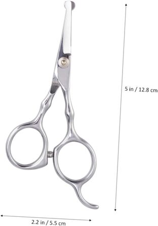 Ножиці для грумінгу тварин з нержавіючої сталі: ергономічні ножиці з безпечними закругленими кінцями для собак та котів