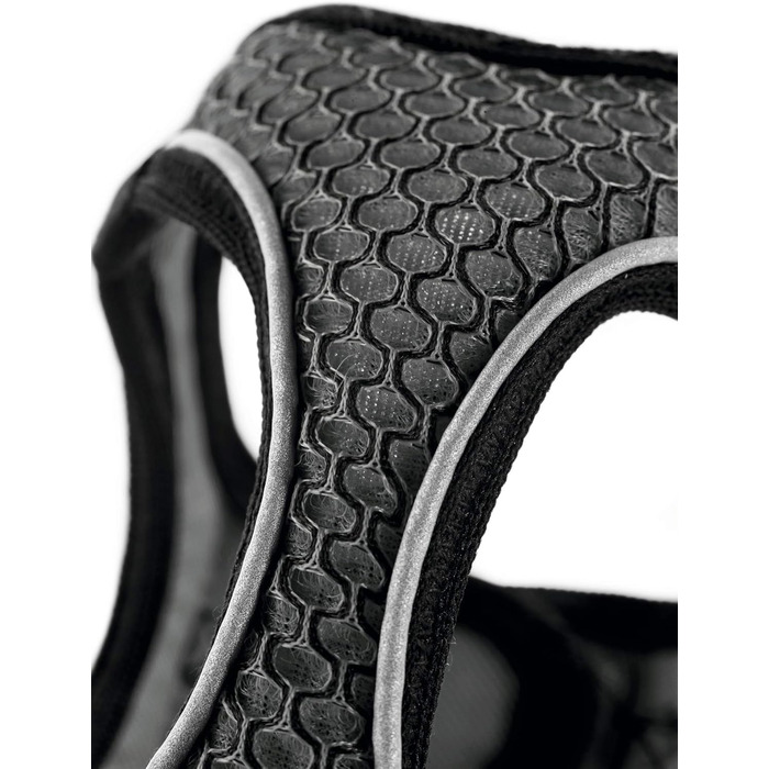 Шлейка для собак HUNTER HILO COMFORT, антрацит, XS-S, легка, з сітчастого матеріалу, для маленьких та середніх собак