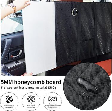 Автомобільний чохол на сидіння для собак, заднє сидіння, подовжувач, жорстка основа, знімний та пральний, водонепроникний, антиковзаючий, з сіткою та кишенею для зберігання, для авто, вантажівки, SUV