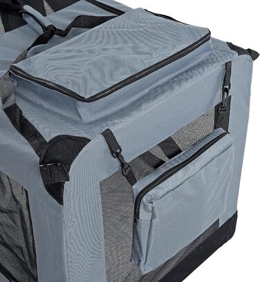 Транспортна переноска для собак та котів ESTEXO, XXXL, сірий колір