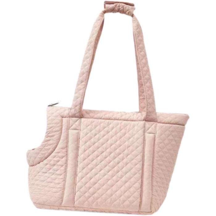 LOVIVER Сумка-переноска для котів та маленьких собак, рожева, тепла, для подорожей